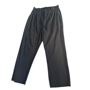 Zara Micro-Pleated Crinkle Flowy Pants – Black – Size M